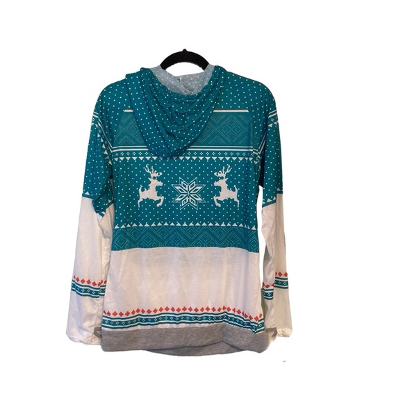 Holiday hooded pullover women’s XXL NWOT - Picture 2 of 7